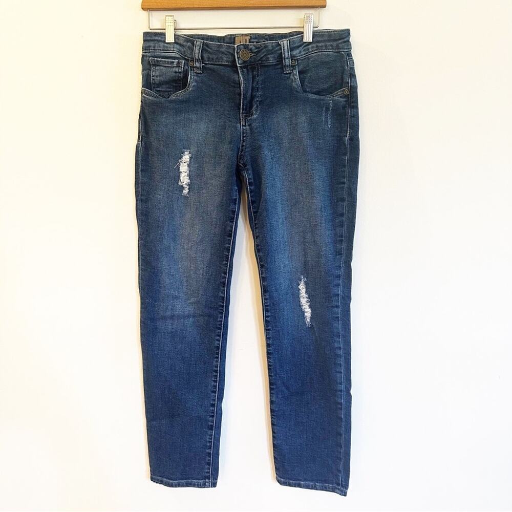 Kut from the Kloth Distressed Jeans sz 6 Medium Dark Wash Jeans
